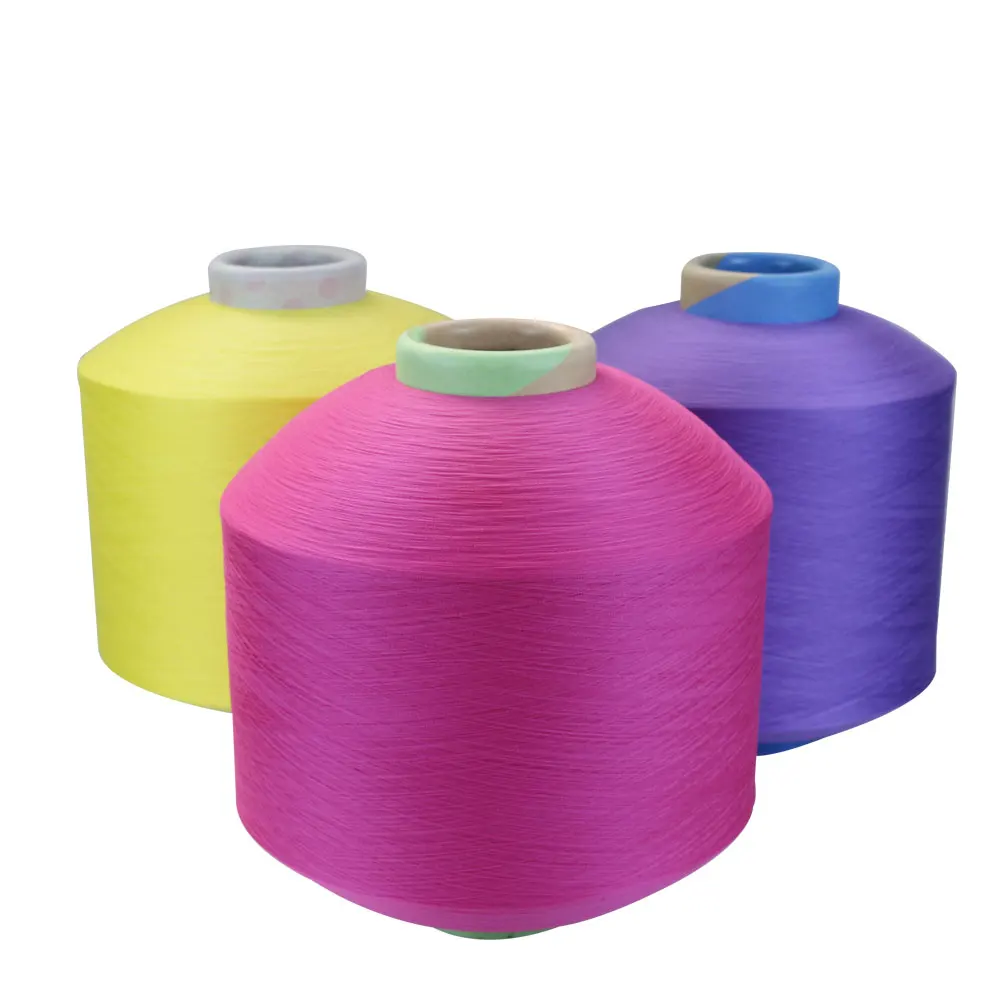 Colorful 100% PP 50D/36F Polypropylene Filament Yarn PP DTY Yarn For Weaving And Knitting
