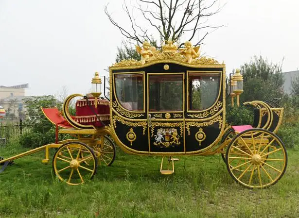 OEM Royal Horse Carriage for Sale Electric Wedding Europe Horse Carriages Carts Tourist Sightseeing Carriage