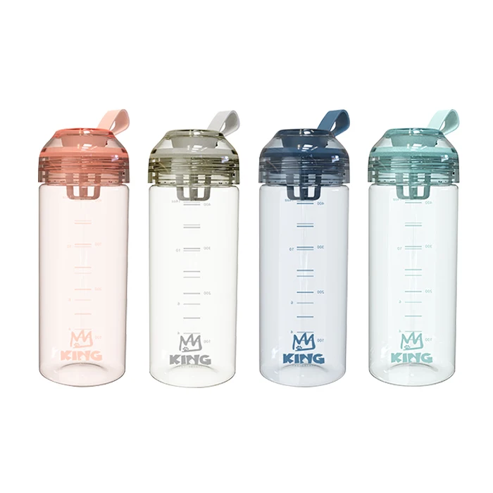 
Wholesale wide mouth 400ml blue protien shaker bottle custom logo 