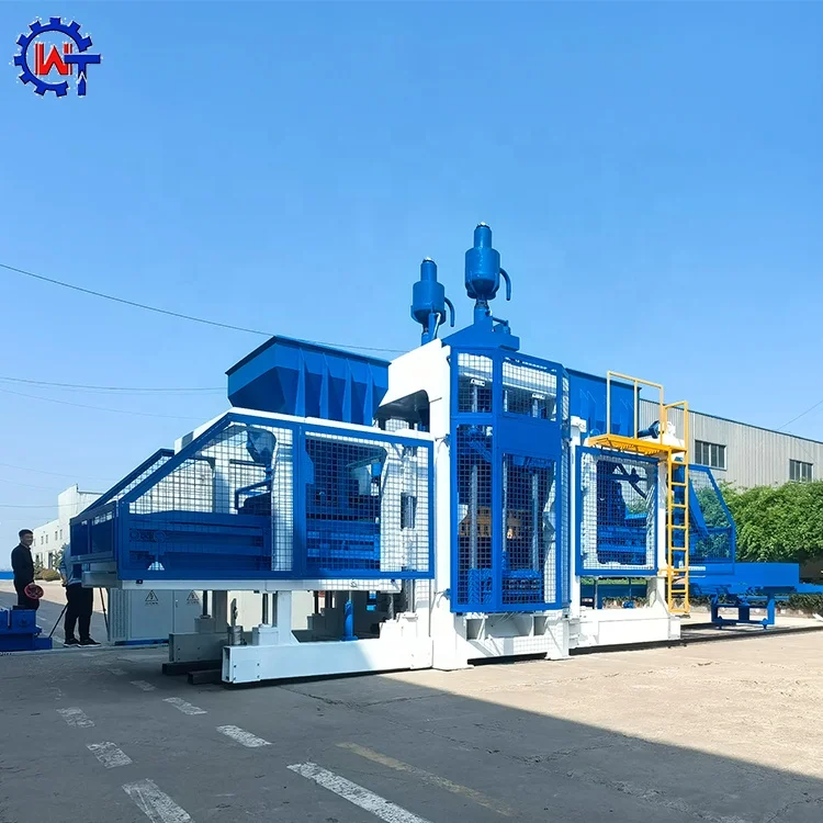 QT18-15 hollow block construction machinery interlock block making machine cement brick production machinery
