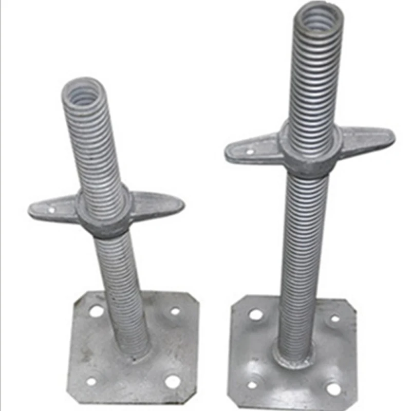
solid base jack screw for building adjustable scaffolding jack base carbon steel jack base 