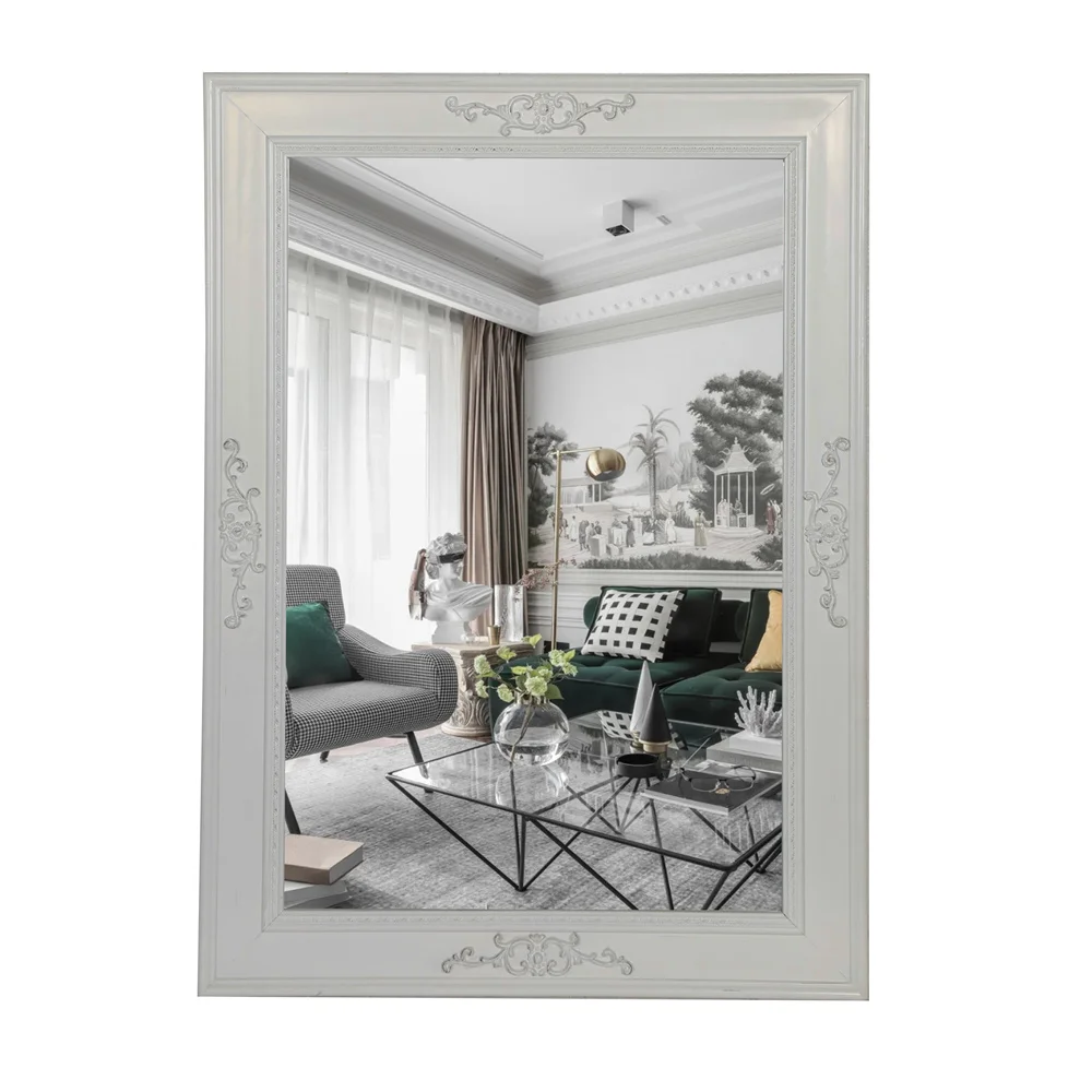 custom home decor large big nordic wooden carved wall art modern decor decorative hanging wall mirror  miroir spiegel espejo