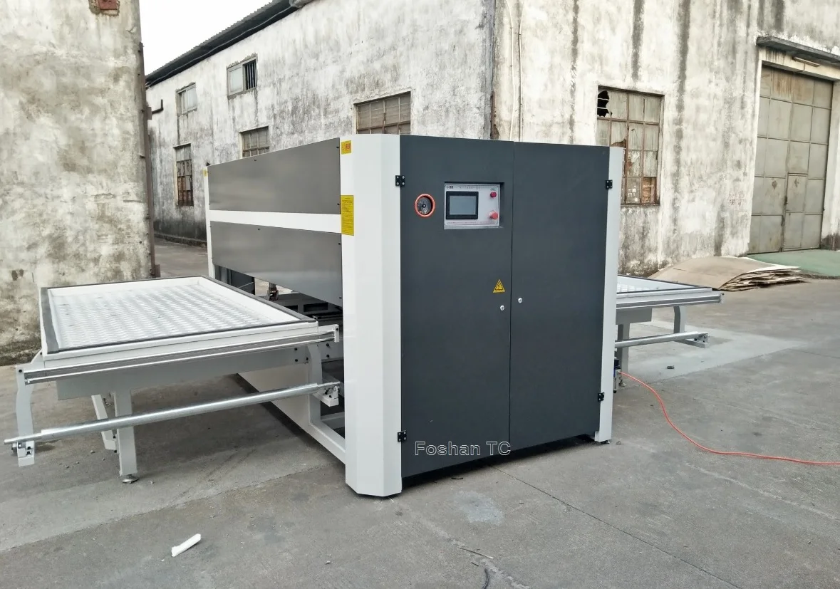 Double Station Woodworking pvc Door laminating Machine High Quality Large negative Automatical Vacuum Membrane Press Machine