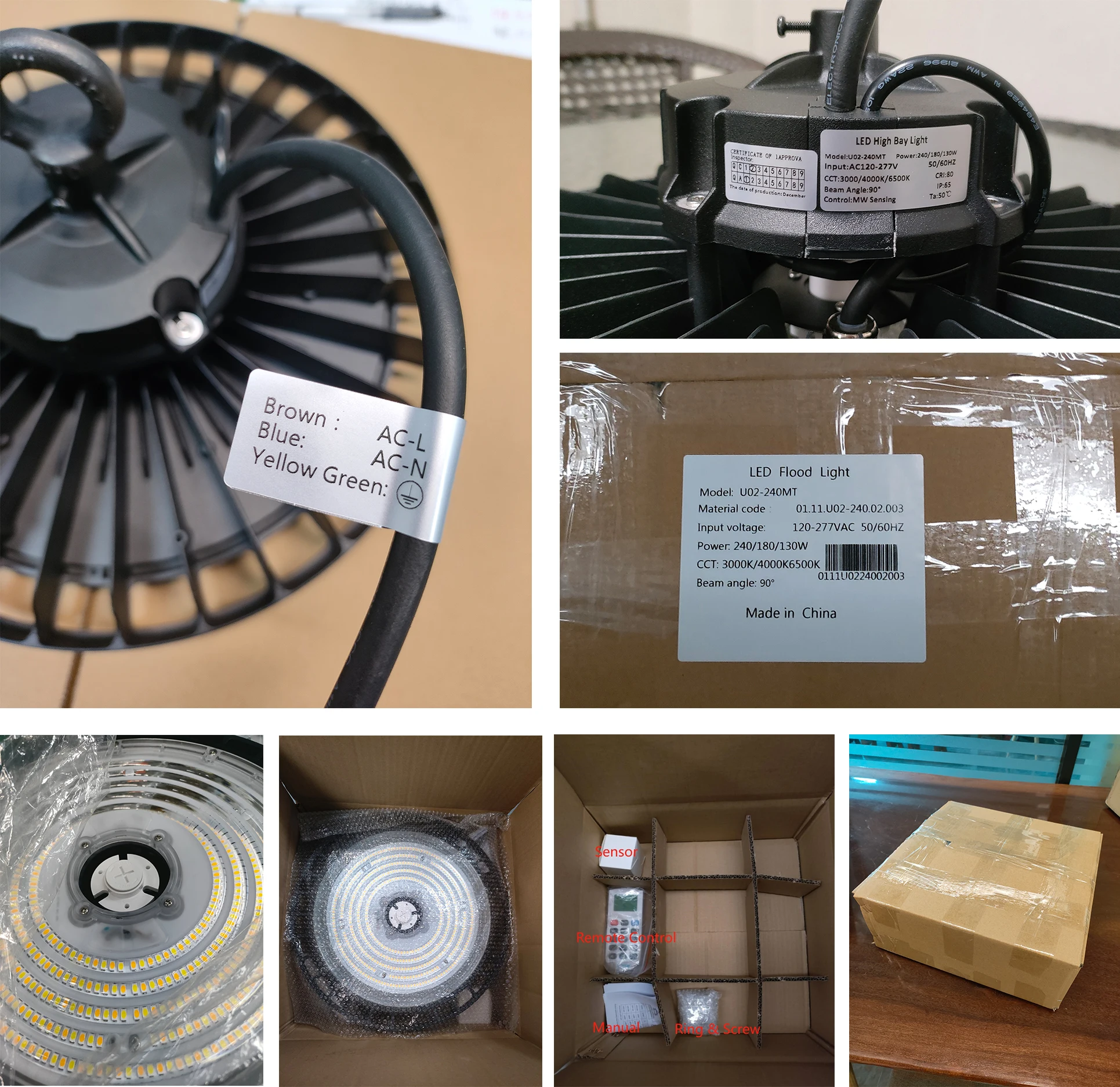 New design diecast aluminum Brightness UFO Industrial Lighting Highbay Light 100W 150W 200W 250W 300W led High Bay Light