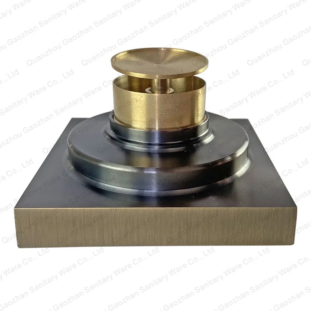 High Quality Invisible Drainage Black Gold Sink Waste Hair Grate Toilet Channel Concealed Inch Strainer Floor Drain