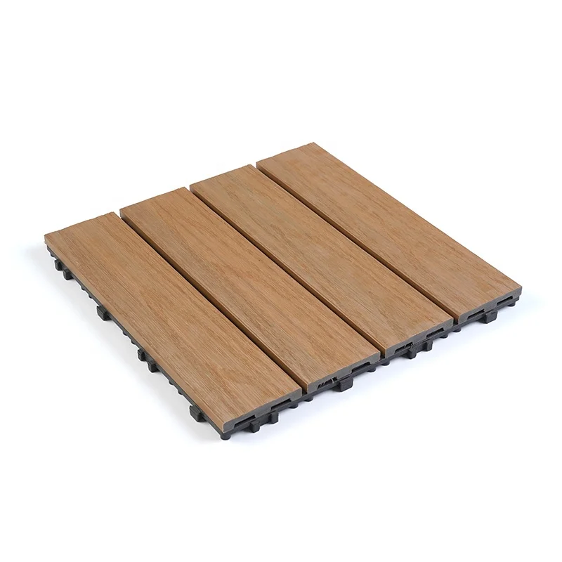 30x30 patio composite backyard wood outdoor flooring WPC DIY interlocking Decking Tile
