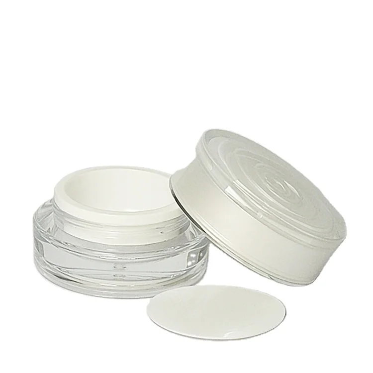
Customized high-end cosmetic container double acrylic jar 