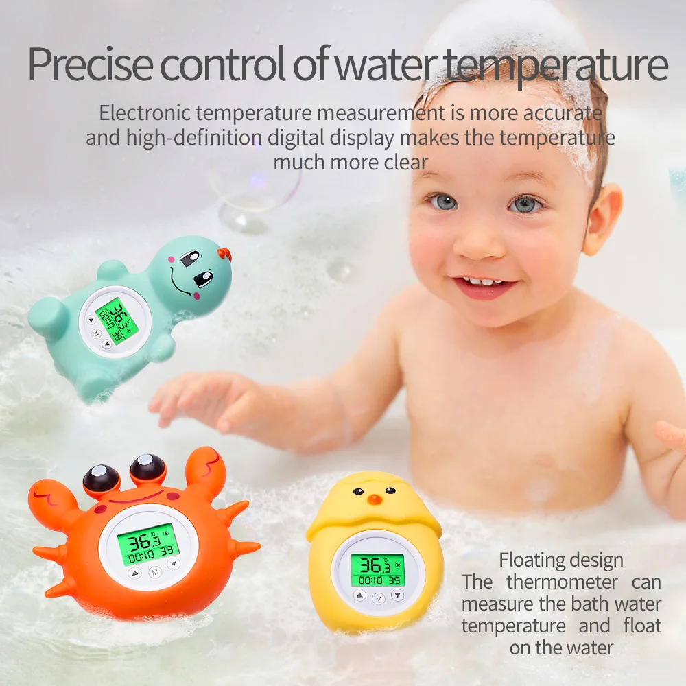 Accurate Baby Bath Thermometer Safety Bathtub Water Temperature Gauge, Duck Thermometers Floating Toy for Infants Bath Time