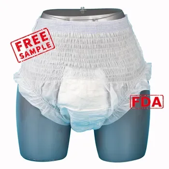 FDA CE Manufacturer OEM Highly Absorbent Soft Pull Up Adult Pants Diaper Wholesale Adult Diaper Wholesale Price Pants From China