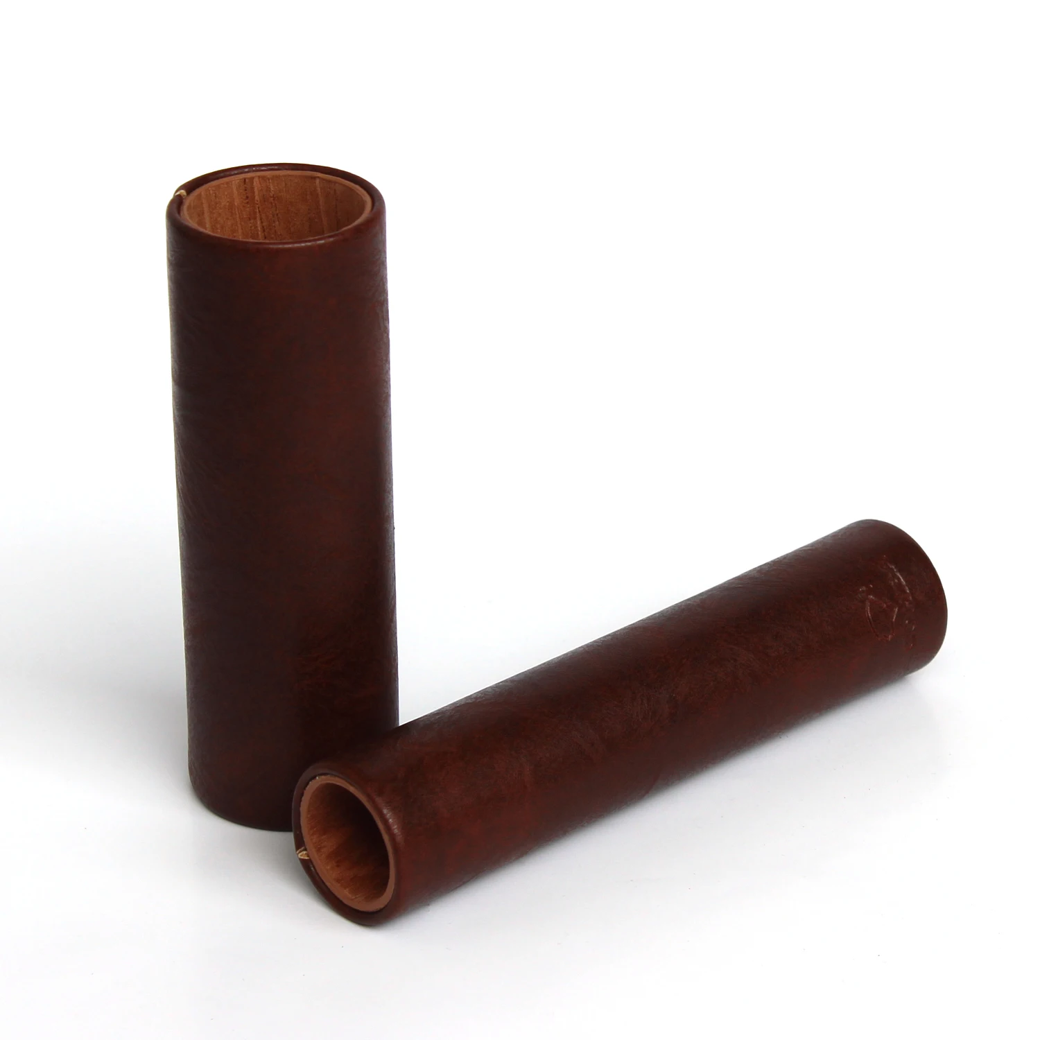 2 Black Single Cigar small cigar Travel Tubes Crush-Proof cigar humidor bags