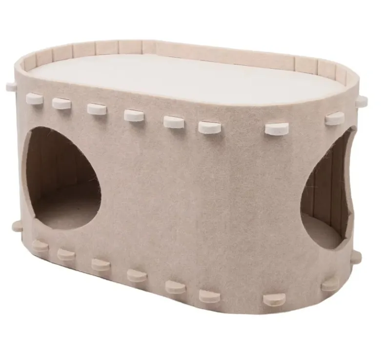Felt cat litter Dog litter foldable pet litter Breathable Four Seasons Cat House removable cat tunnel