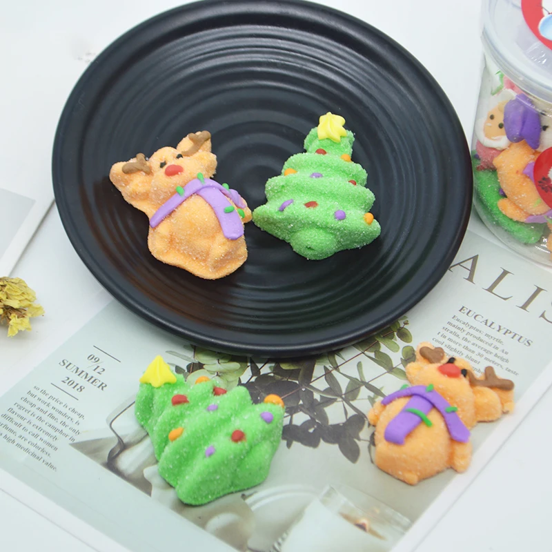 100g Custom Christmas Decoration Soft Marshmallow