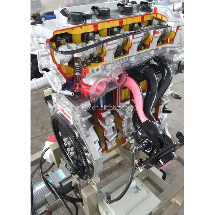 Inline Four-cylinder Petrol / Gasoline Engine Cutaway Model Lab Training Equipment
