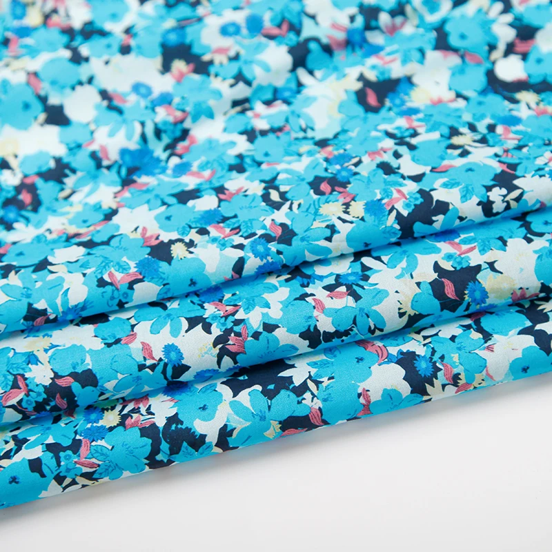 Wholesale 100% Cotton Poplin Digital Print Custom Print Fabric For Garment Dress household
