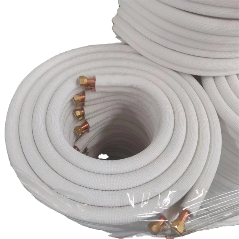 AC copper line Installation Set with Copper pipe & Coil Line Set Essential Parts for Cooling System