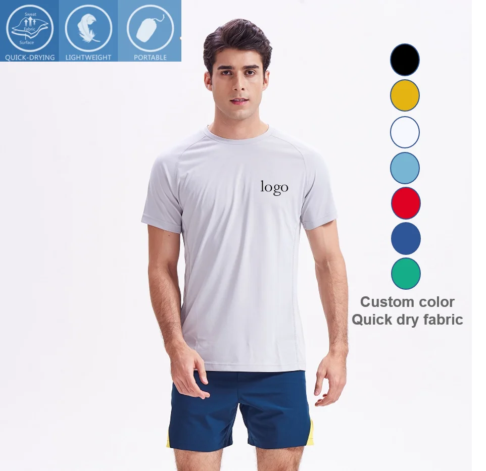 Special offer Dry-Fit 100%polyester tee shirts Activewear O-Neck T-Shirts for mens Running Fitness Sports Short Sleeve Tees