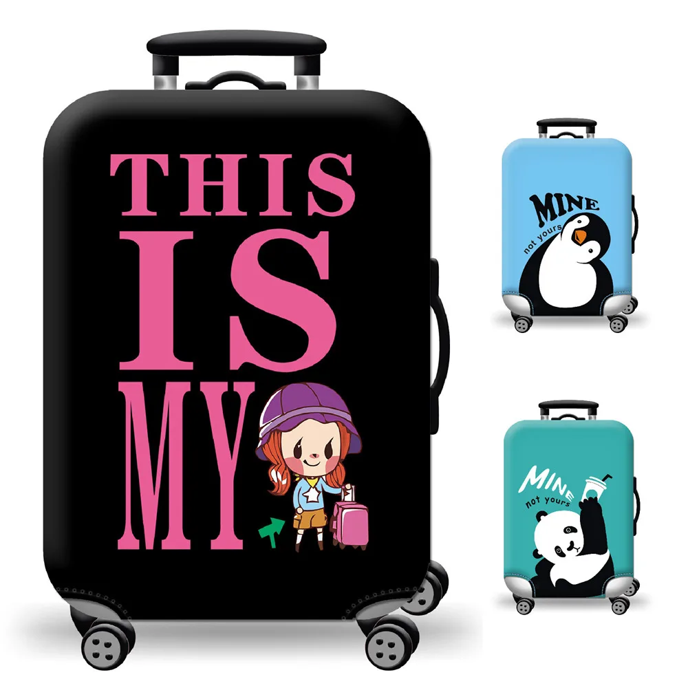 Wholesale 1000 More Designs She and He  Couple Travel Luggage Suitcase Protector Cover