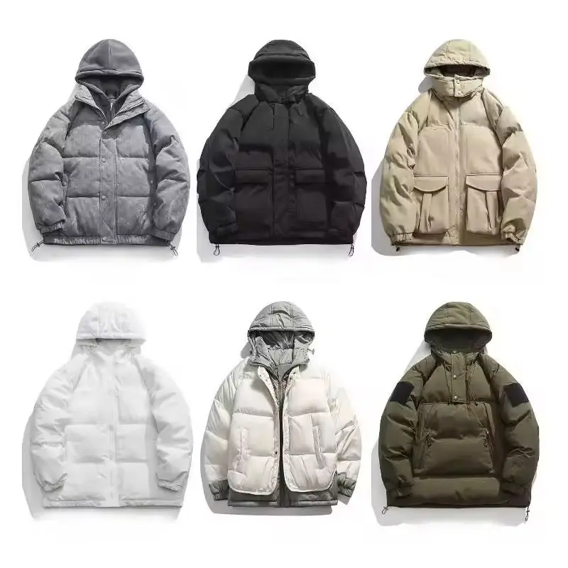 2024 High quality winter new menswear Japan outdoor hooded jumper padded padded loose coat