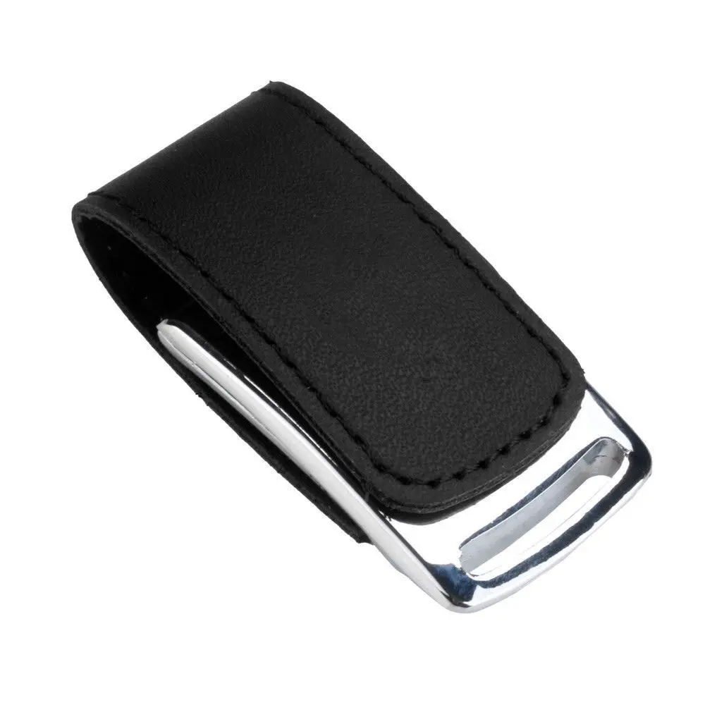 leather Custom LOGO  usb flash drive 8gb 16gb 32gb 64gb 128gb metal usb3.0 flash pen drive key chain sviwel