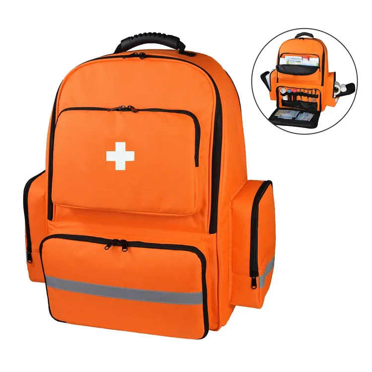 Outdoor large capacity  oxford shoulder bag first aid portable bag medical emergency backpack