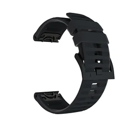 26m Rubber Watch Band For Garmin Fenix 6X GPS Watch Quick Release Silicone Wristband Strap