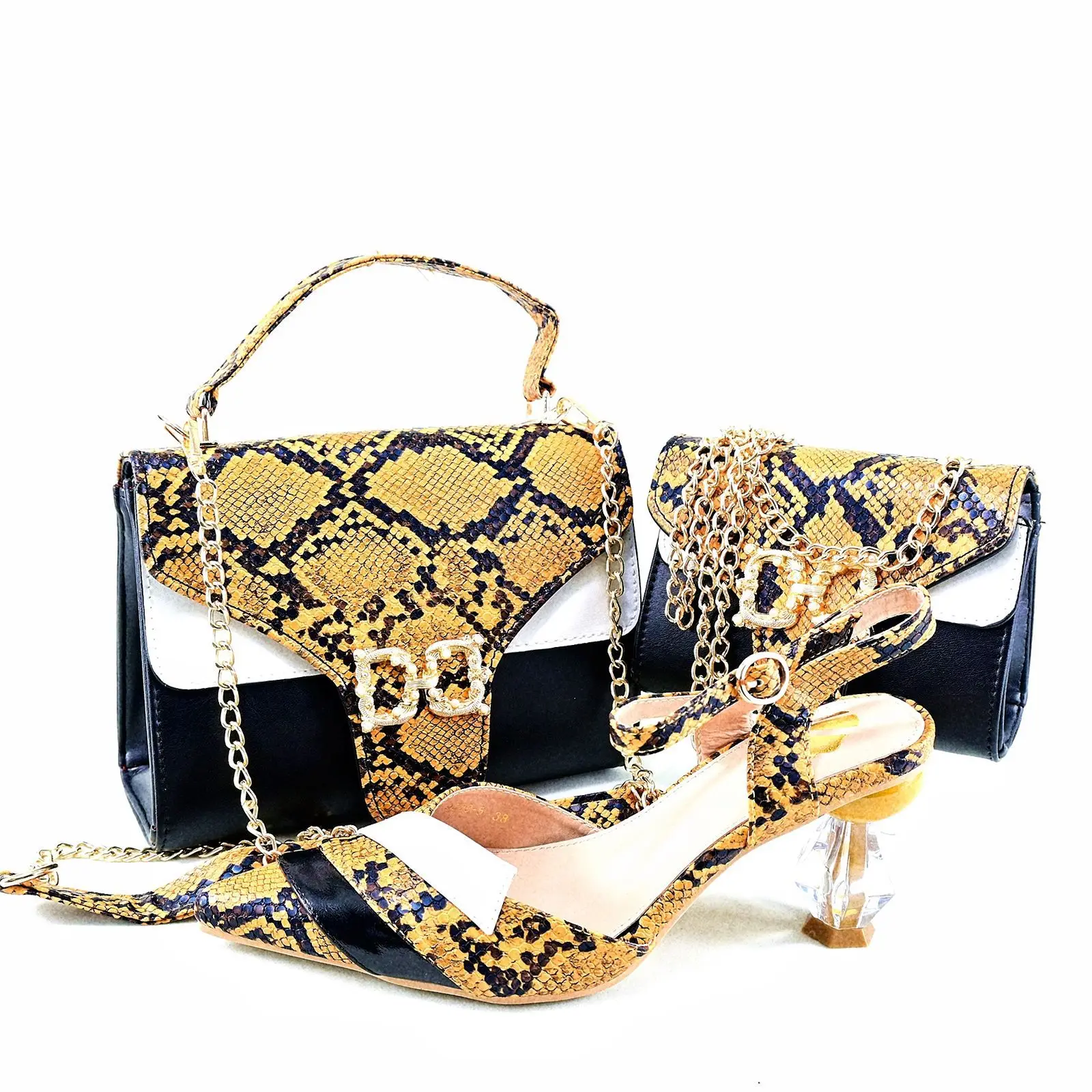 African Italian Wholesale Cheap Matching Women Shoes Sandals Bags And Shoes Women Lady Handbag Set