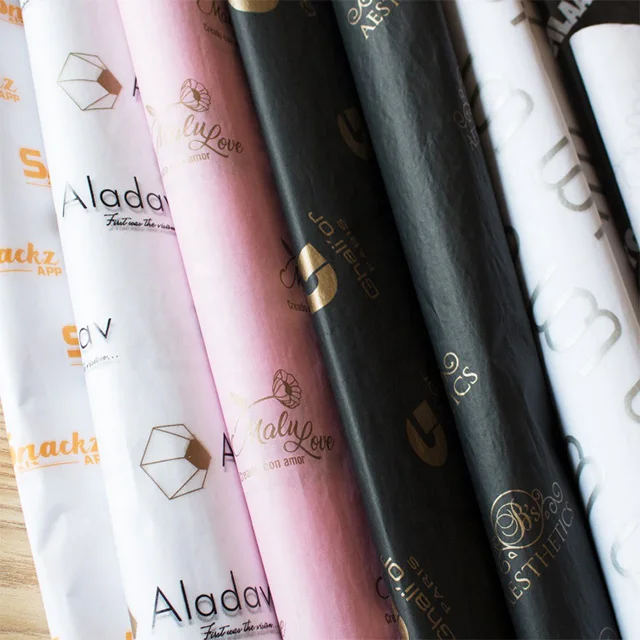 
Popular Custom Printed Logo Wrapping Paper Tissue Custom Tissue Paper 