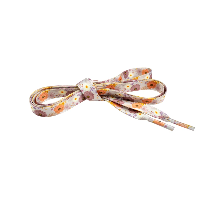 Laces Round Reflective Slanted Point White Shoelaces Polyester Elastic Shoelaces For Basketball Shoe