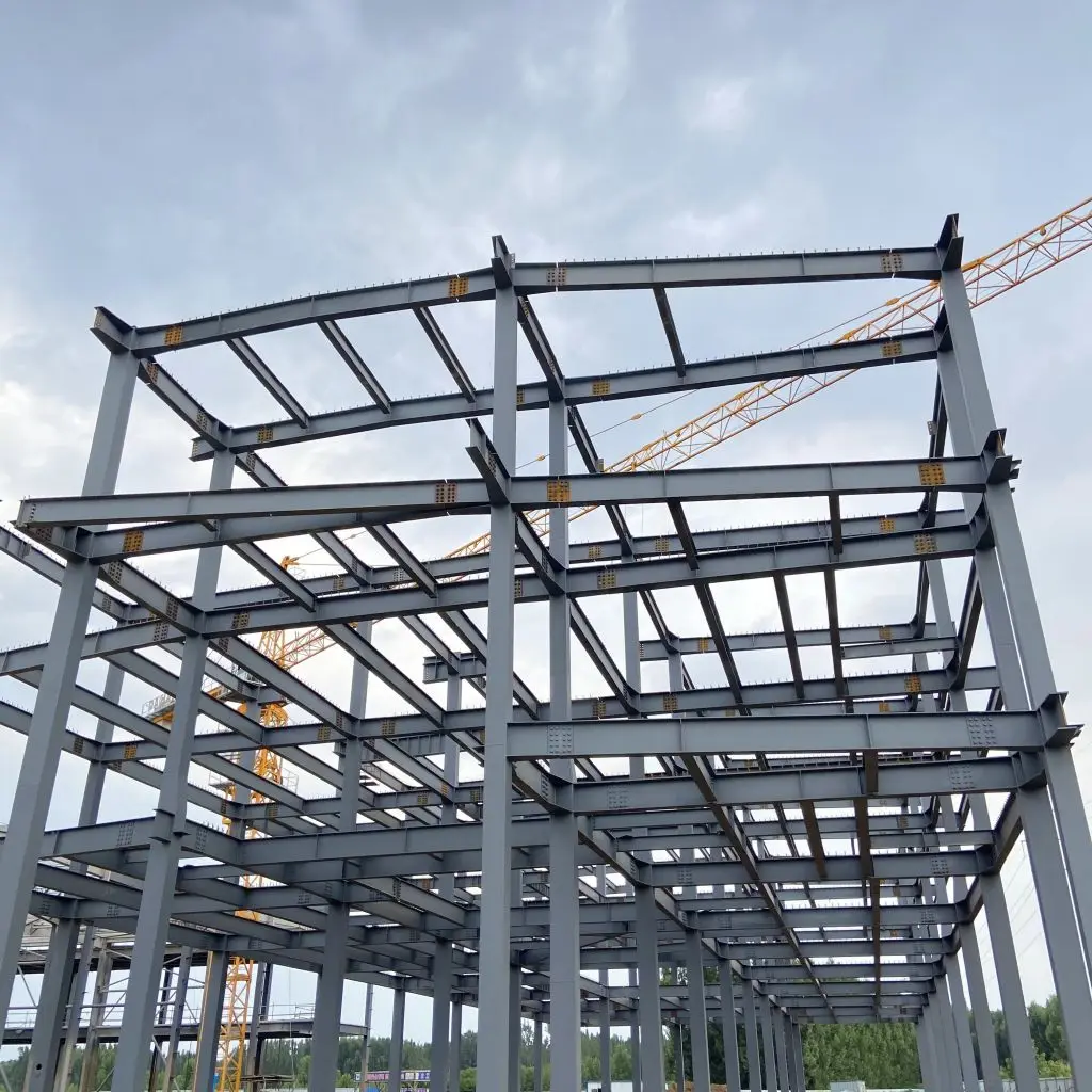prefab steel frame high rise steel office/hotel