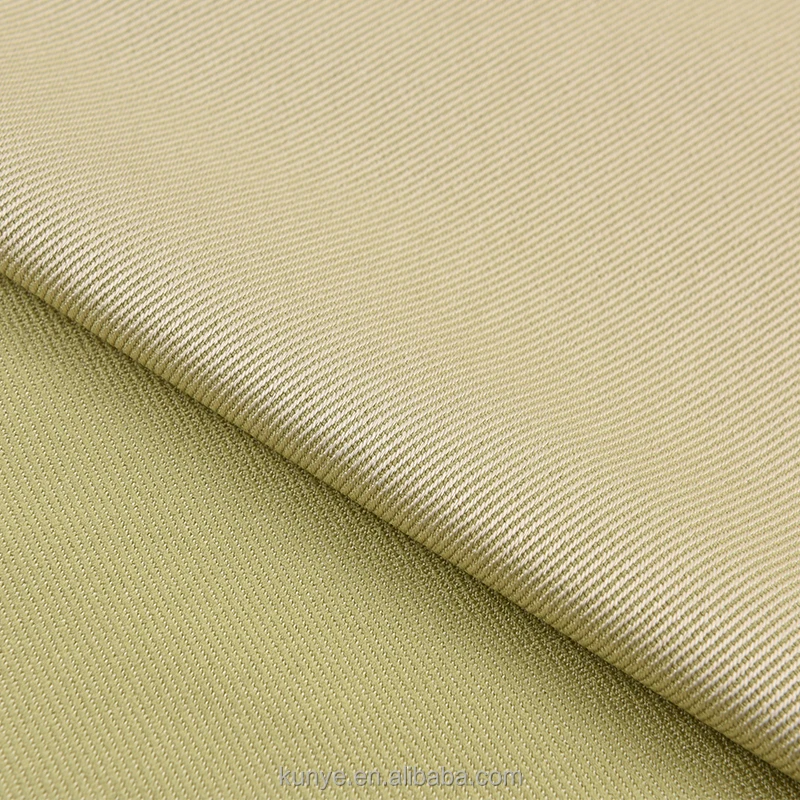 KUNYE heavyweight double layer silky twill NAIA fabric acetate for A/W coat