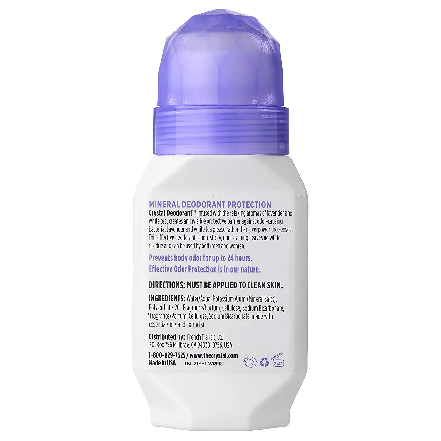 Professional Made Alcohol Free Anti-perspirant Natural Underarm Spray Deodorant