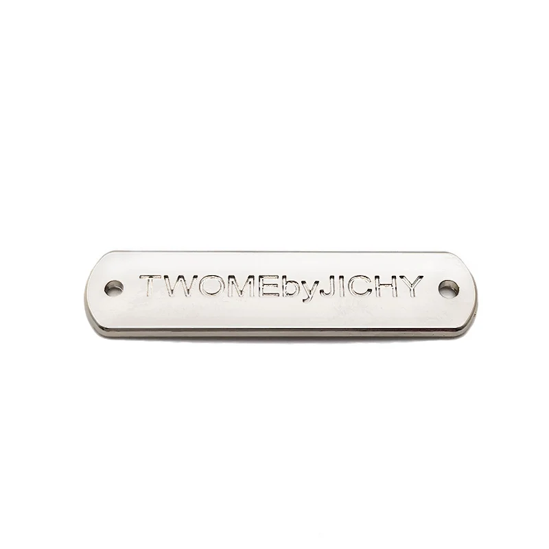 Metal Labels Tags High Quality Custom Stainless Steel Clothing Label Oem and Odm Custom Metal Bag Logos for Clothing Metal Label