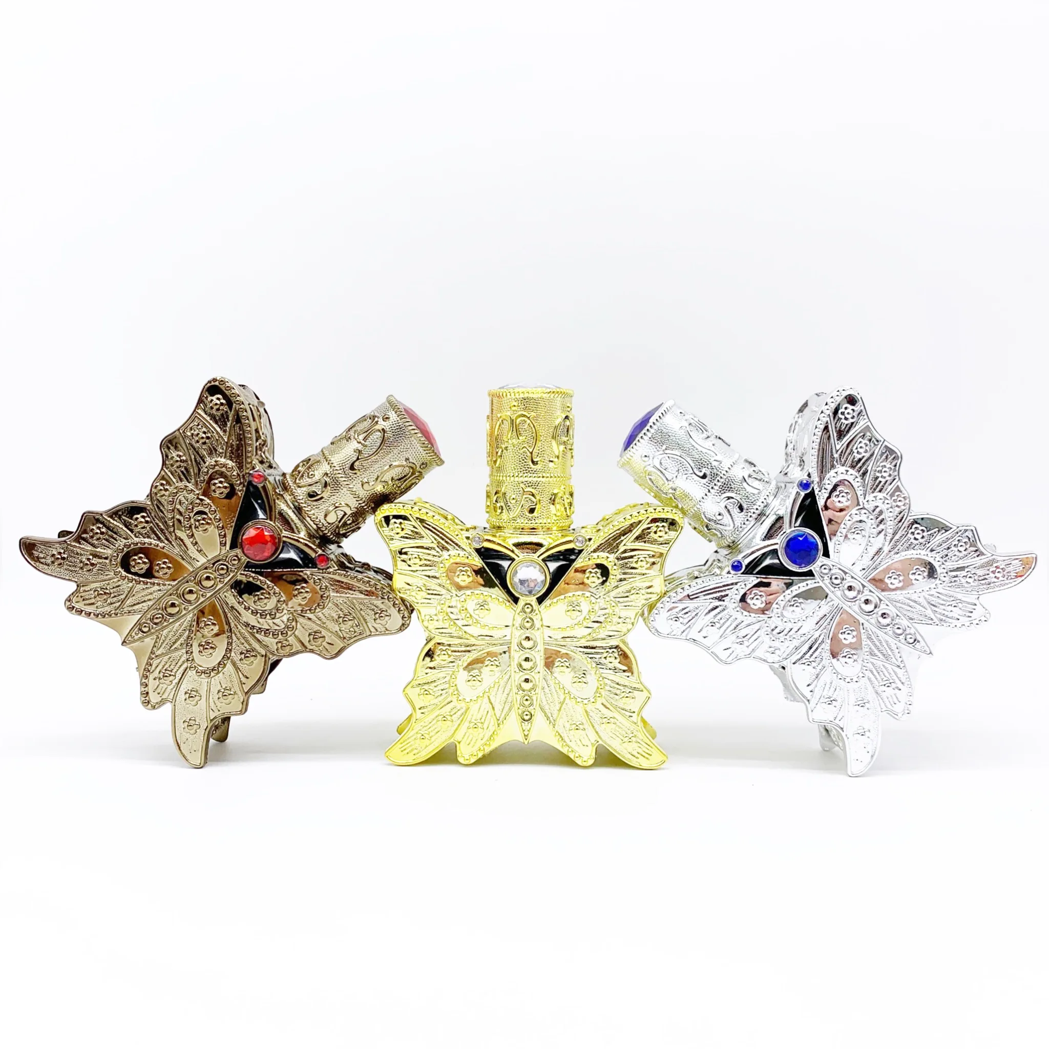 Luxury double-layer perfume spray bottle  Butterfly shaped glass perfume bottle Arabic style perfume bottle