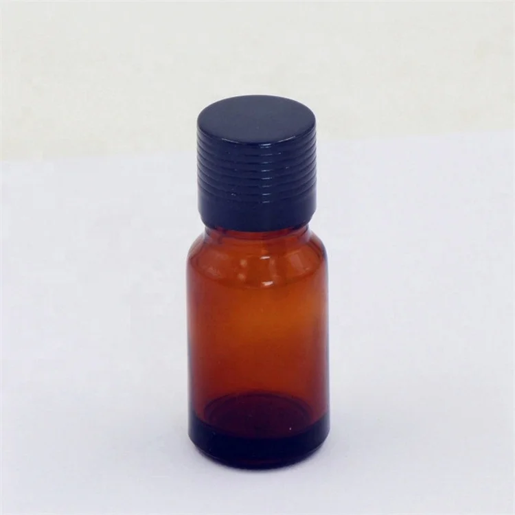 wholesale luxury round empty 10 ml amber glass dropper syrup bottle with cap