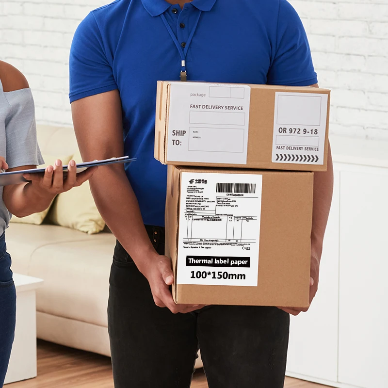 Factory Wholesale  Cheap 100*100 Direct  Roll Shipping Office Stickers Heat Shrink Labels Suppliers