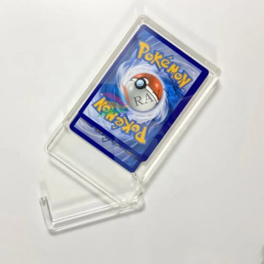100% новый пользовательский прозрачный акриловый один Pokemon бустер pooster Pack протектор пластиковая карта витрина