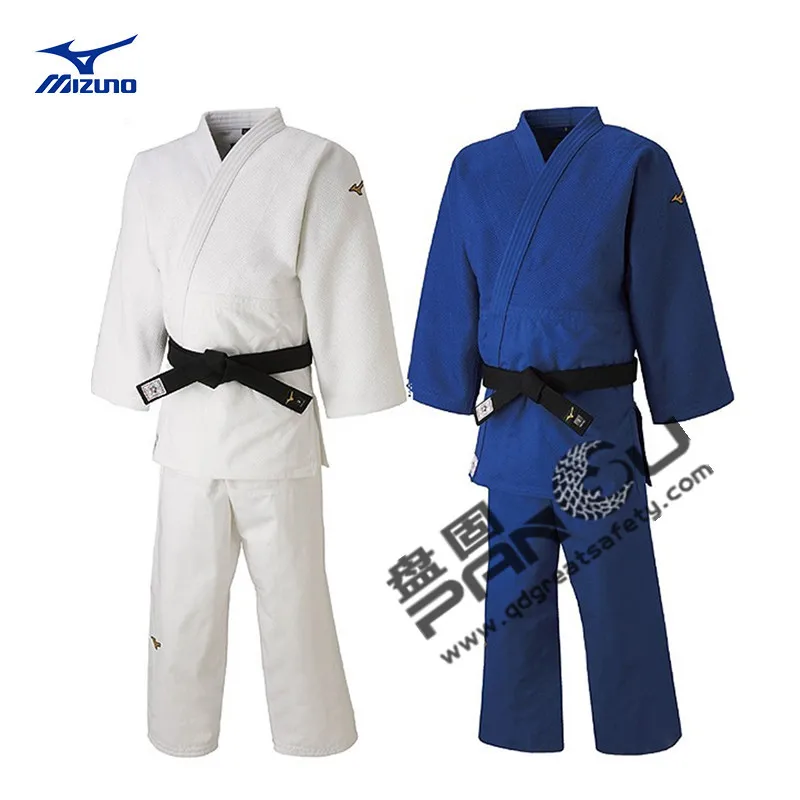 Высококачественный 100% хлопок jujitsu gi новый унисекс костюм для карате 750 г белый/синий джудо
