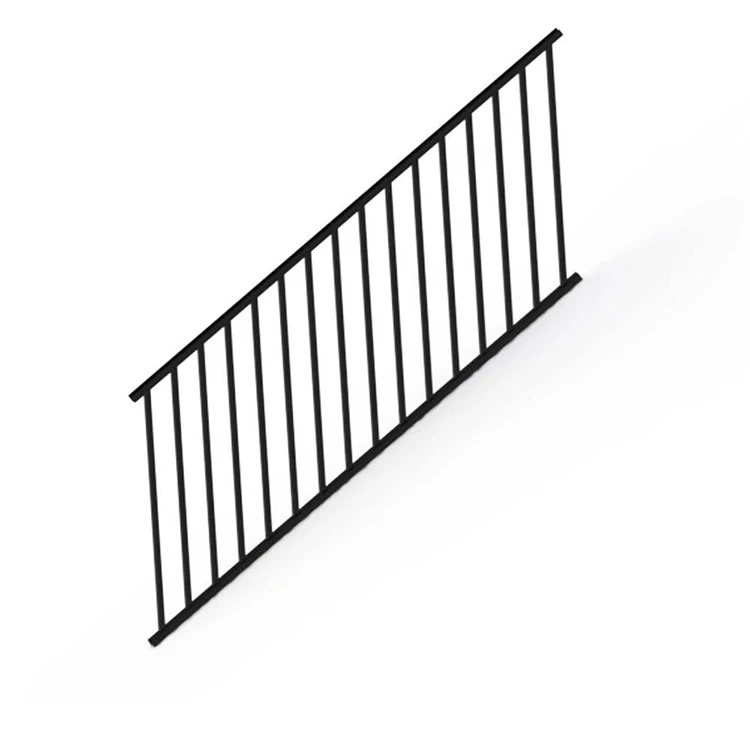 Horizontal outdoor metal 4foot system design aluminium railing fences