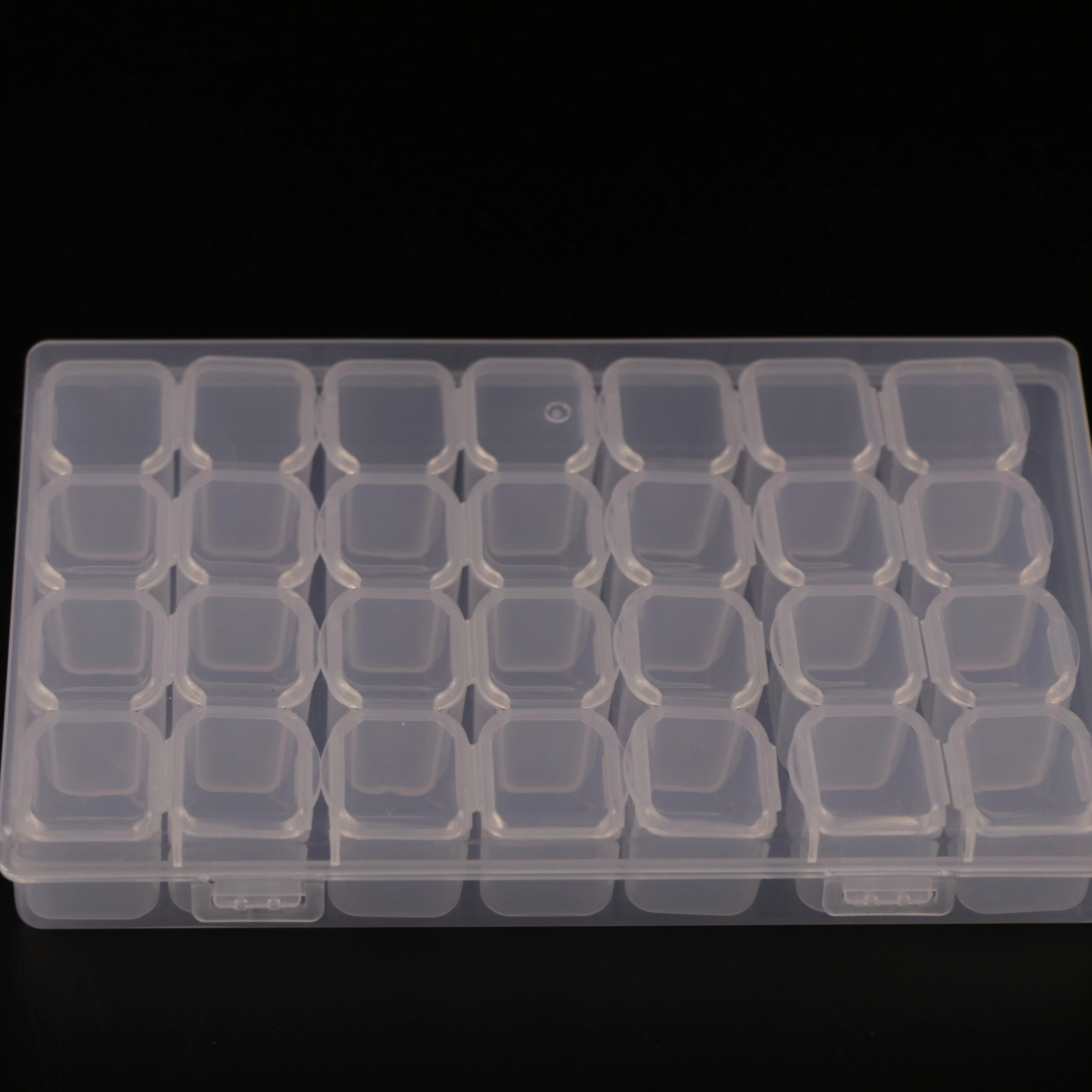 Hot New Product Rectangle Two Colors 28 Frames Plastic Medicine Pill Organizers Pills Medication Dispenser Box