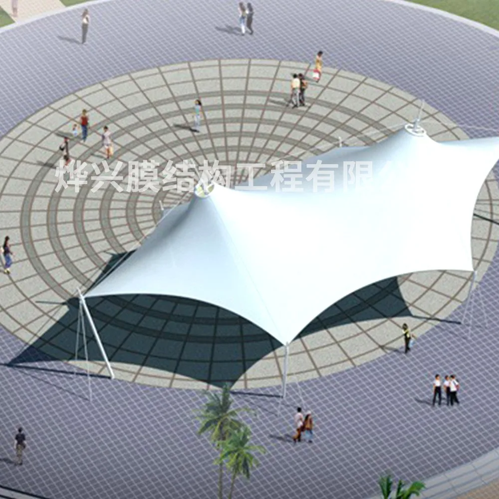 Factory Wholesale PVDF Membrane Structure High Transmittance White Building Membrane Material