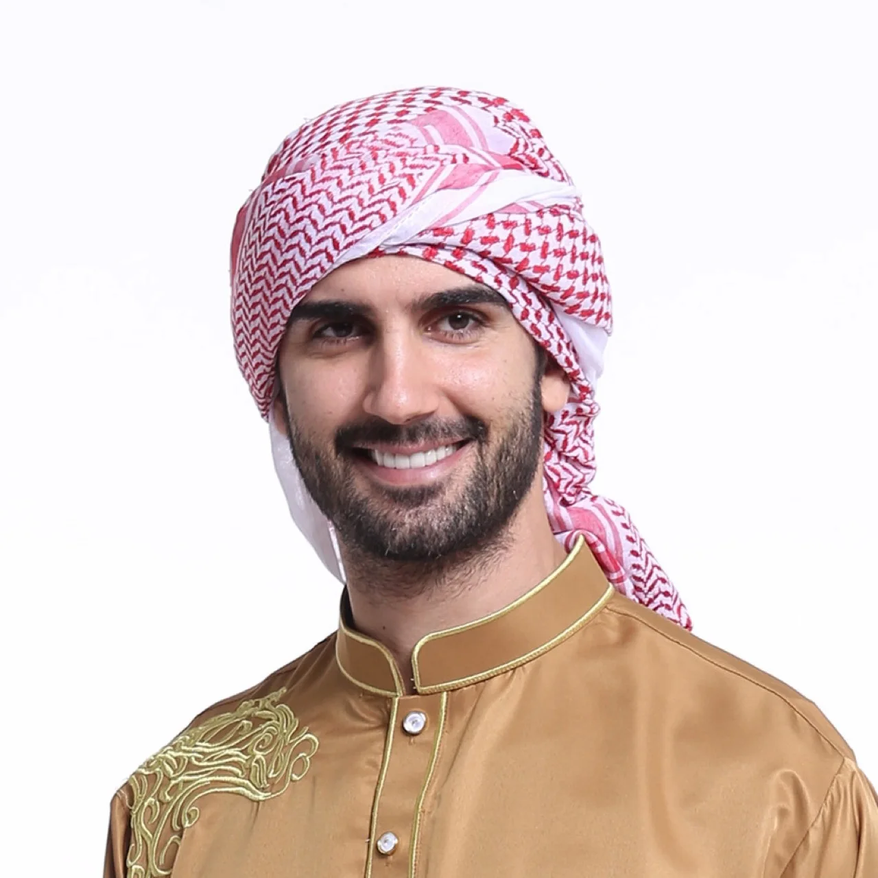 Customize Different Designs Jacquard Weave Cotton  Arab Hot Sale Headscarf, Cap (1600456383745)