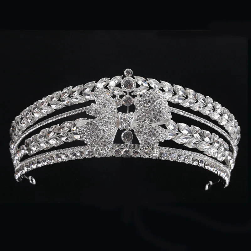 Wholesale Jewelry De Noiva Precio Nupciales Zirconia Pearl Zircon Wedding Crowns Bridal Tiaras Women Hair Accessories For Girls