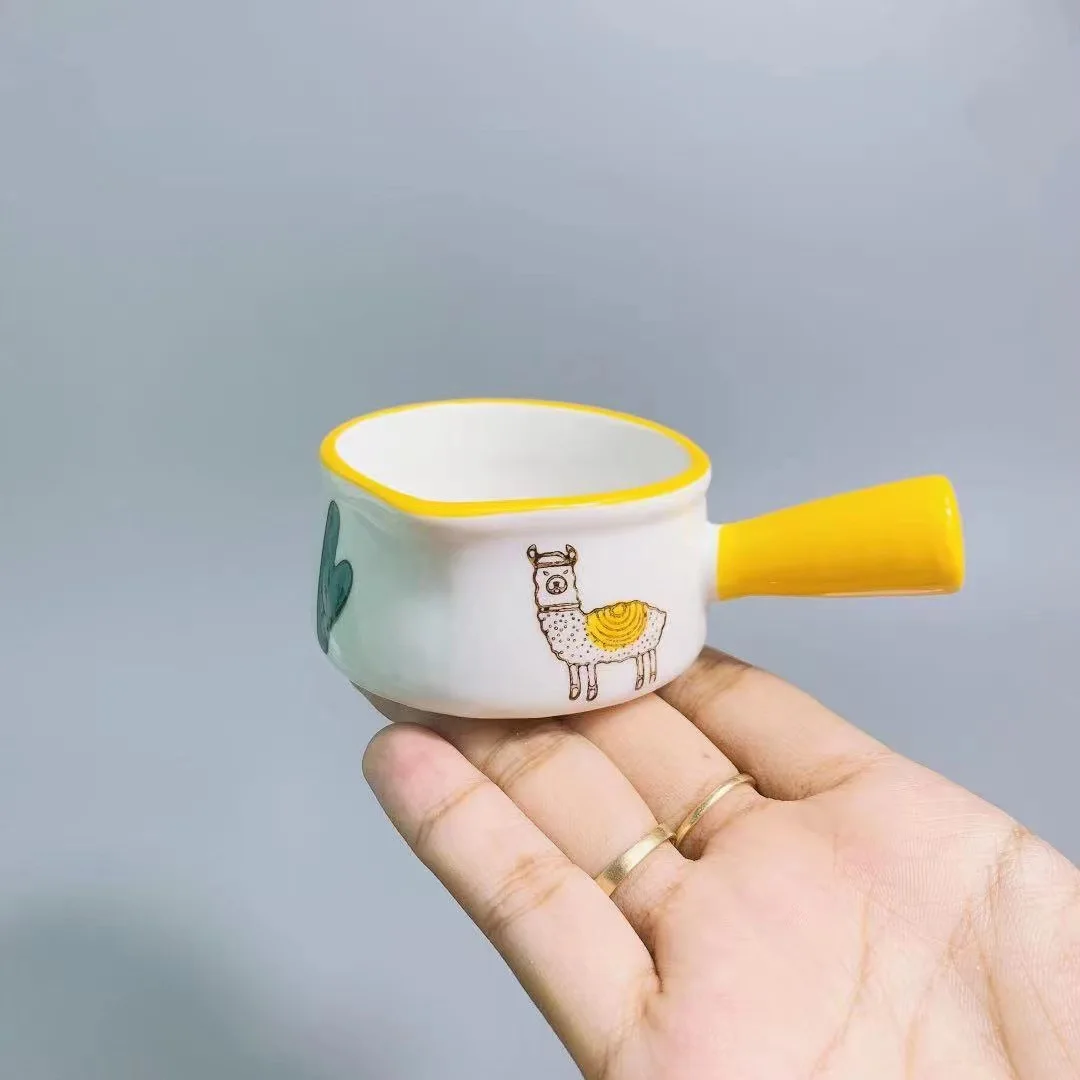 Mini Soup Sauce Bowls Milk Creamer Pitcher Ceramic Creamer Pitcher Small for Coffee Tea Bag Soy Sauce