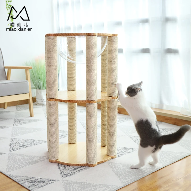 Fun furniture climbing gyms  tree tower cat trees for big cats