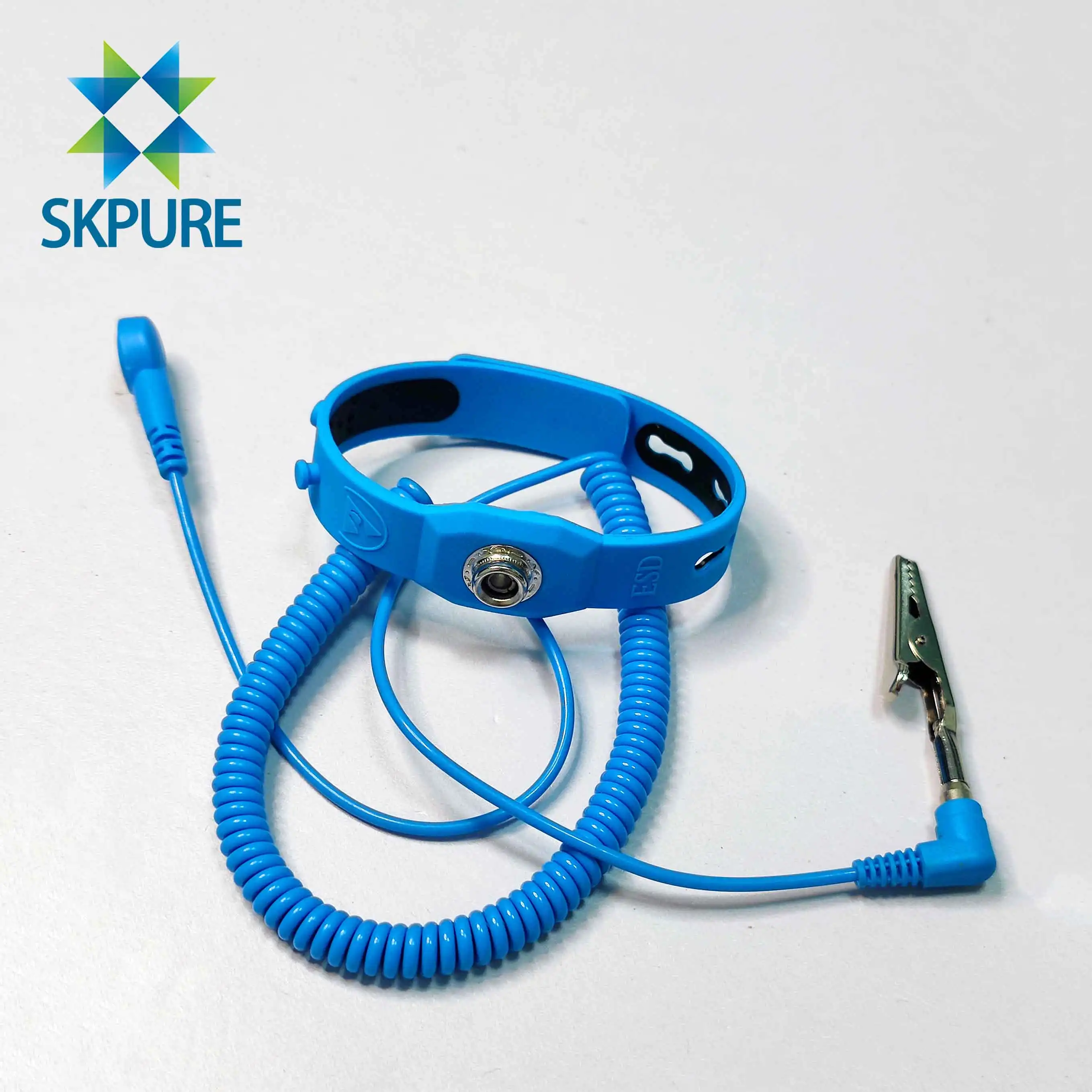 SKPURE Elastic Anti Static Adjustable Wrist Band Anti-static Bracelets Antistatic Grounding Cord ESD Wrist Strap