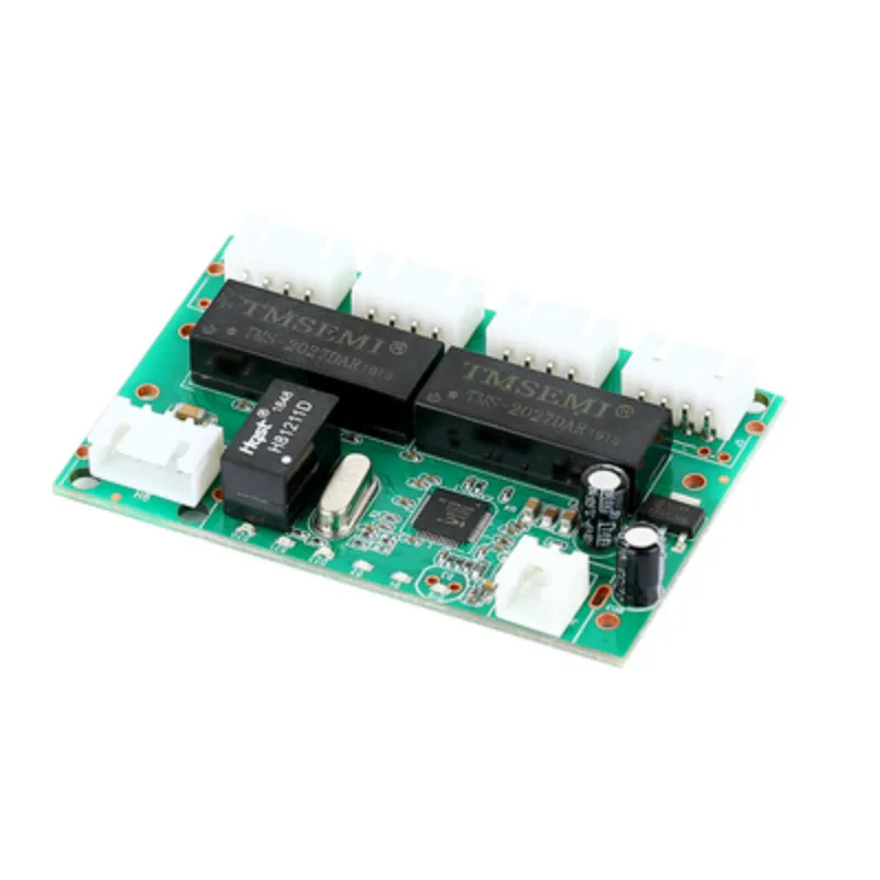 Factory price OEM mini 4 port ethernet switch with 1 uplink small printed circuit board