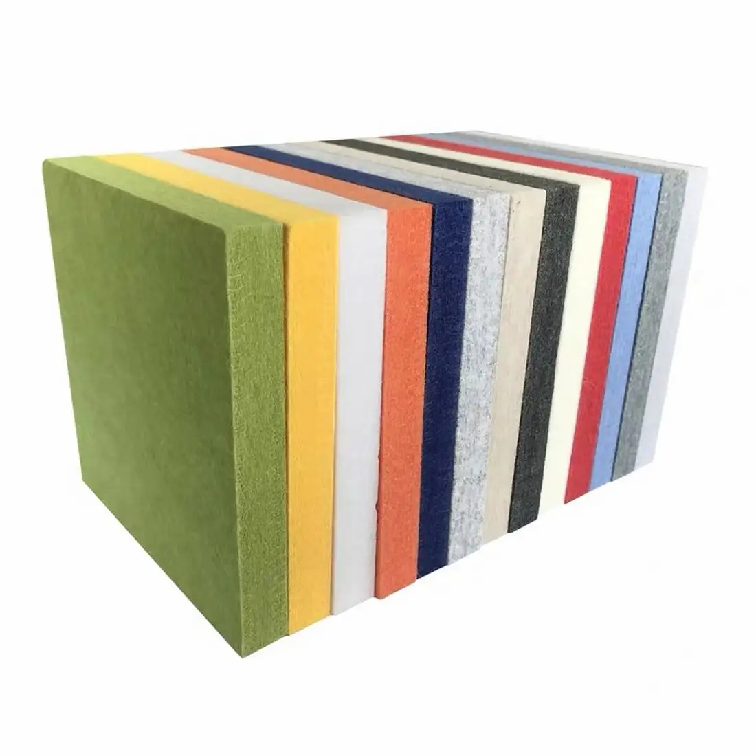 grey white black color decorative pet felt  acoustic panels for wall