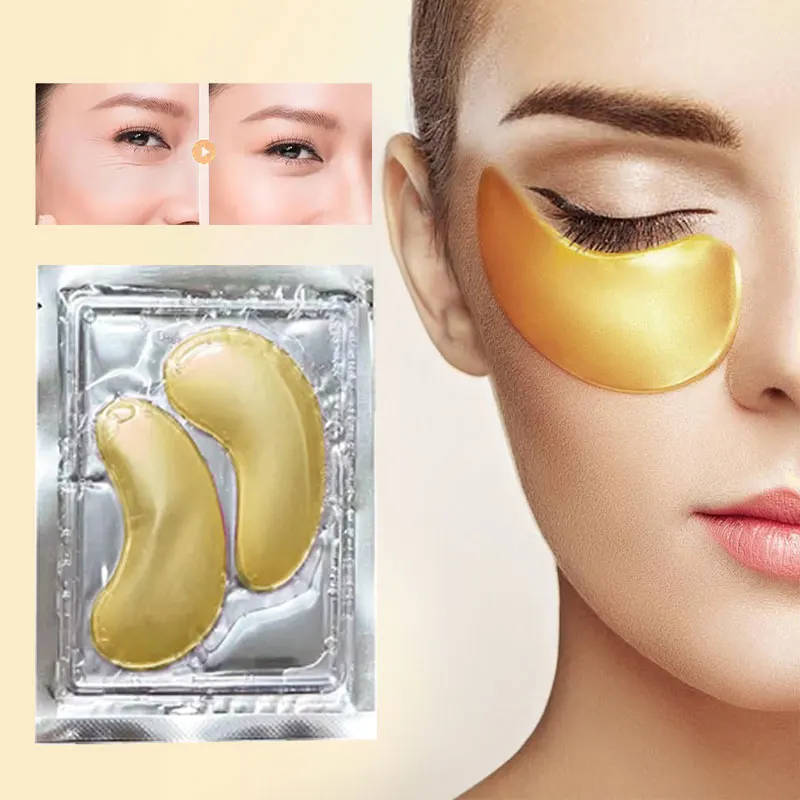 Private Label Wholesale Your Logo Vegan Hydrating Under Bio Gel Eye Patch Eye Patches Vitamin C Crystal Collagen Eye Mask