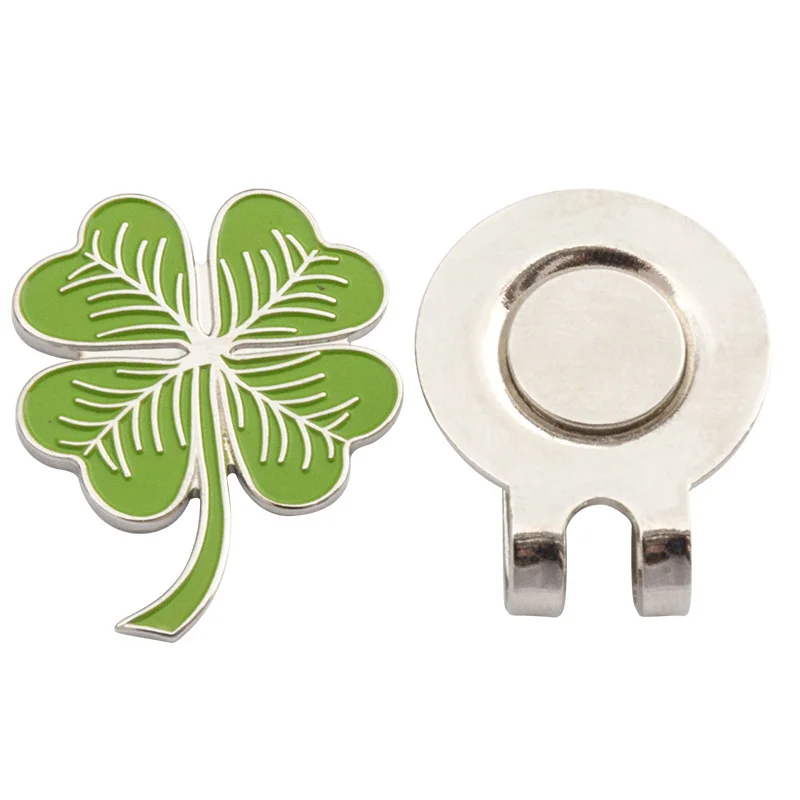 Hot Selling Oem Casting Golf Ball Marker With Magnetic Hat Clip Wholesale Price High Quality Clover Ball Marker For Export