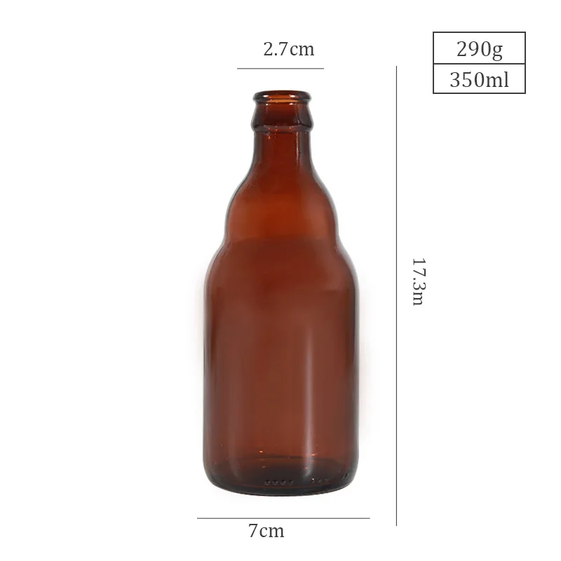Wholesale 350ml Amber glass Beer Bottle For Sale
